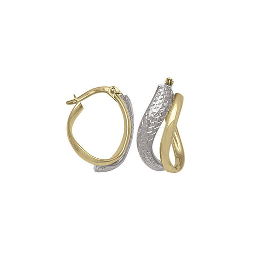 Elegant Real Gold Hoop Earrings