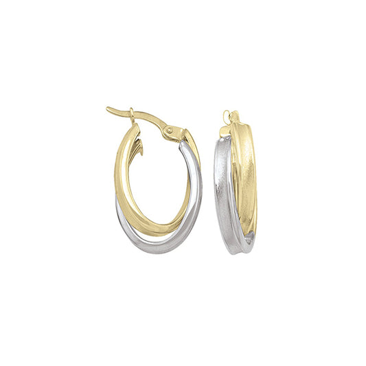 Elegant Real Gold Hoop Earrings