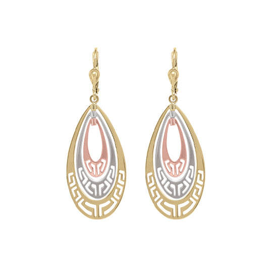 Elegant Real Gold Drop Earrings