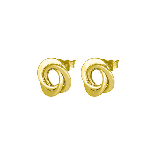 10K-Yellow-Gold-Twisted-Knot-Earrings