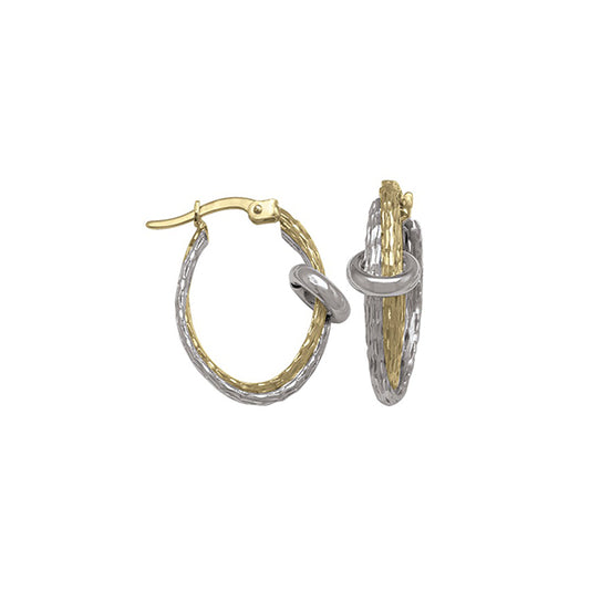 Elegant Real Gold Hoop Earrings