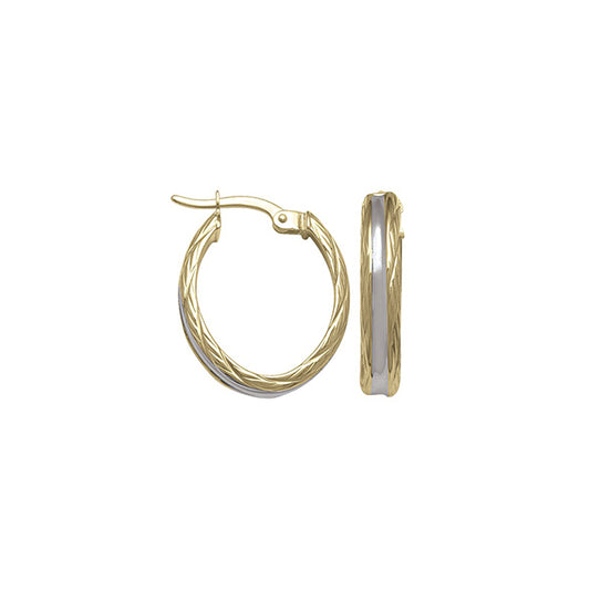 Elegant Real Gold Hoop Earrings