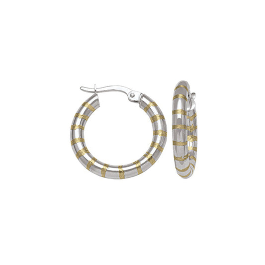 Elegant Real Gold Hoop Earrings