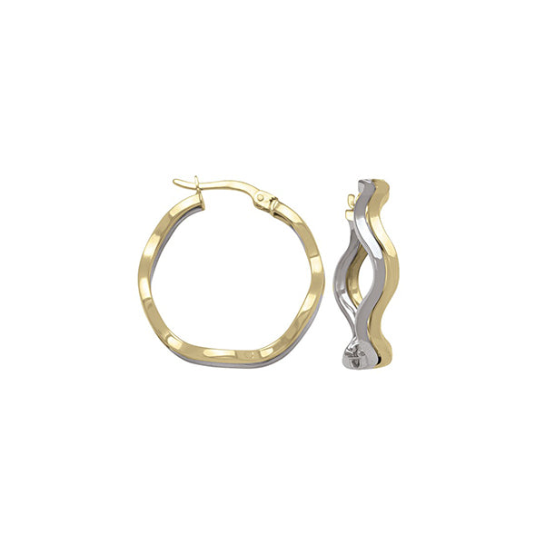 Elegant Real Gold Hoop Earrings