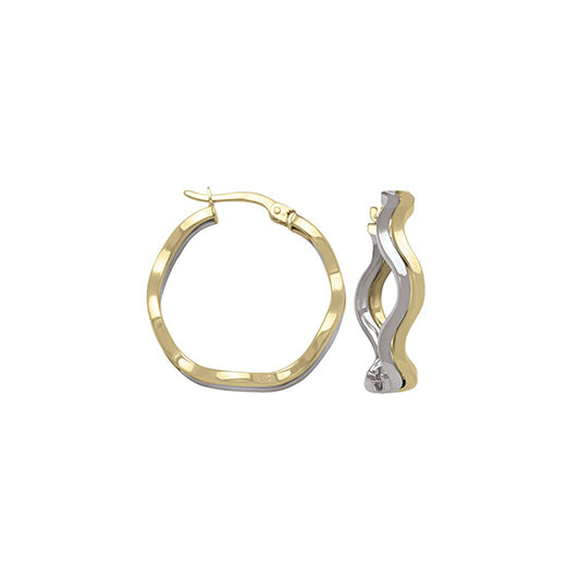 Elegant Real Gold Hoop Earrings