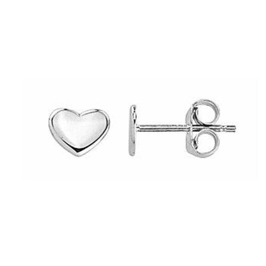 Elegant Real Gold Heart Earrings