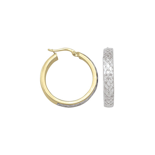 Elegant Real Gold Hoop Earrings