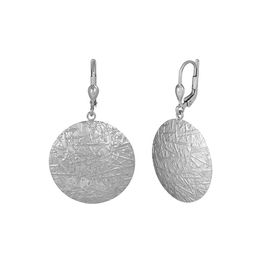 Elegant Real Gold Silver Drop Earrings