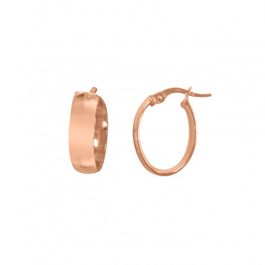 14K-Pink-Gold-Domed-Hoop-Earrings---1.9-gm