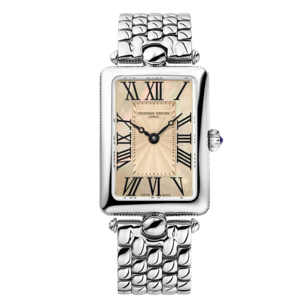FREDERIQUE CONSTANT FC-200MPTAN2AC6B Art Deco Carree Ladies Watch - Khaki