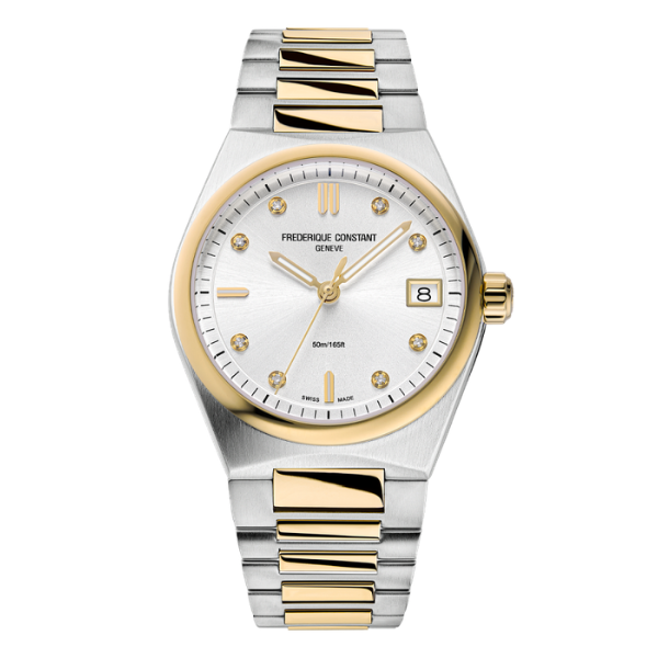 FREDERIQUE CONSTANT FC-240VD2NH3B Two Tone Ladies Watch - White
