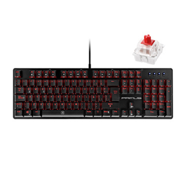 MS49458 Gaming Keyboard Ballista Mechanical with Anti-Ghosting Technology 100T Red Switch Silent 9 Different Light Effects BIL Packaging