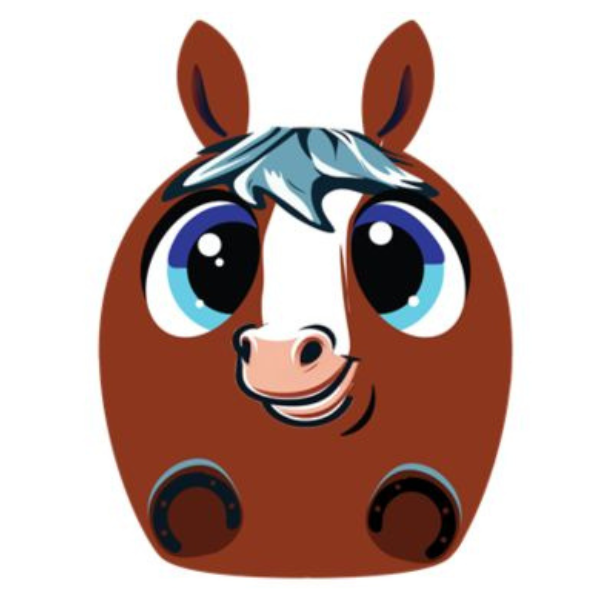 My Audio Pet Speaker Bluetooth Horse - Giddy Up Groove TWS  and  Lanyard Included 3 Watts Built in Mic Selfie Remote
