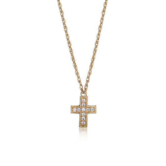 Elegant Gold Cross Necklace