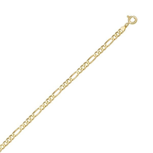 14K-Gold-18"-Necklace---Figaro