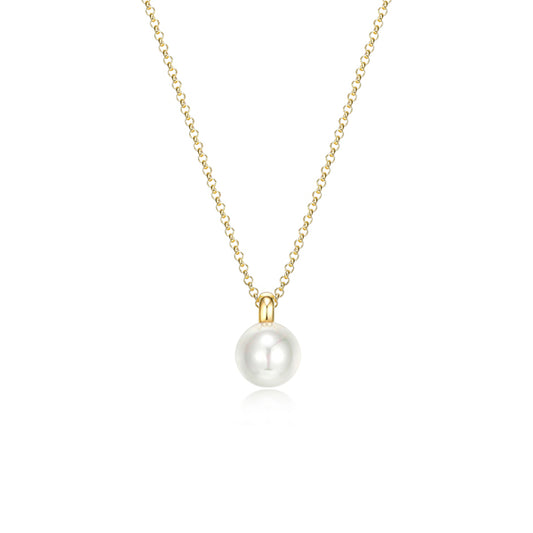 ELLE "Simpatico" 20mm Pearl Necklace - Gold