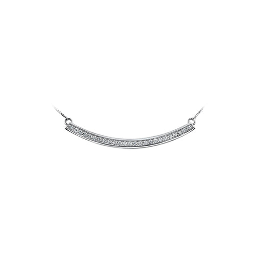 Diamond Necklace in Sterling Silver (0.15 CT. T.W.) - Silver