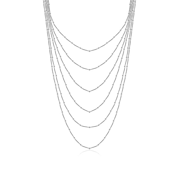 CJ Steelx Multi-Layered Station Chain - Silver