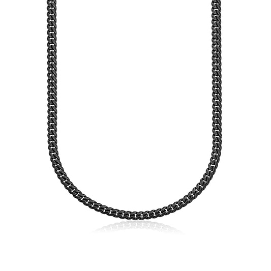 STEELX 8mm Curved Curb Chain - Antique Black
