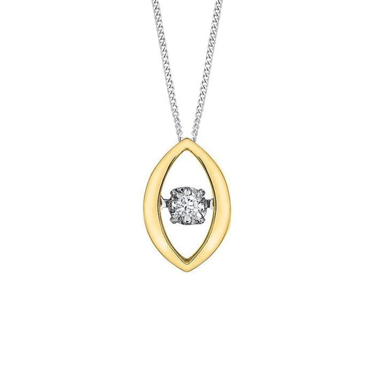 Diamond Solitaire Pendant in 10K Yellow Gold (0.02 CT.)