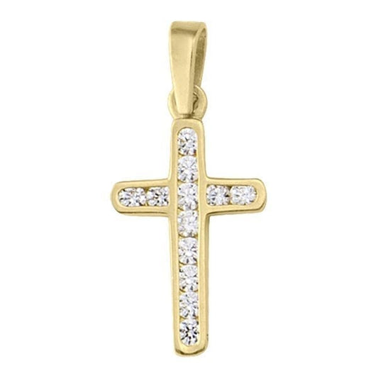 18K-Gold-Cross-Pendant-with-Cubic-Zirconia-stones