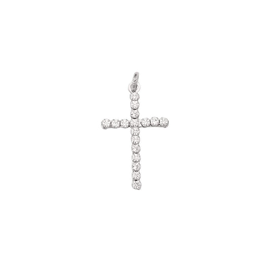 18K-White-Gold-Cross-Pendant-with-Cubic-Zirconia