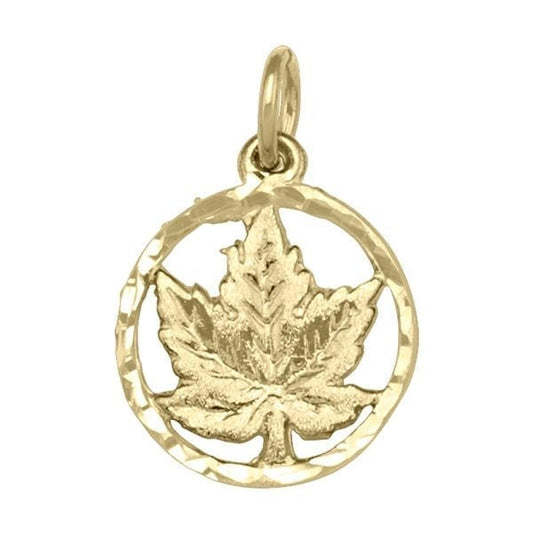 10K-Gold-Charm---Maple-Leaf