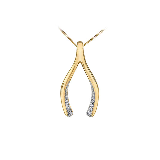 Diamond Pendant in 10K (0.005 - 0.014 CT. T.W.) - Gold