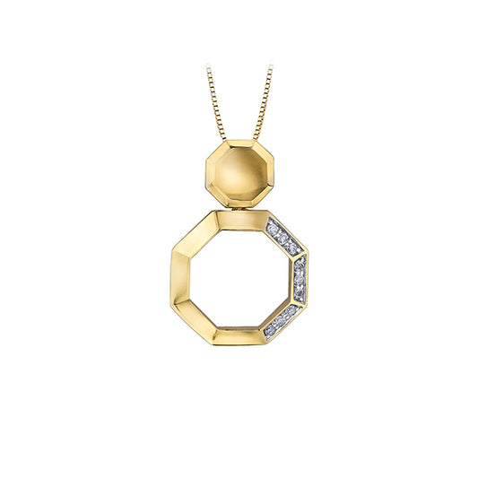 Diamond Pendant in 10K (0.1 CT. T.W.) - Gold