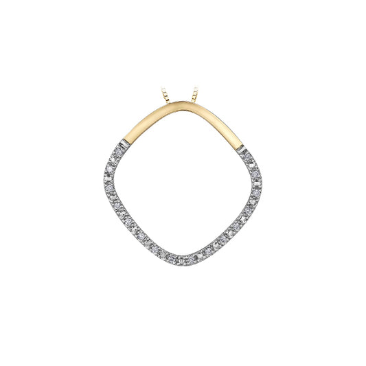 Diamond Pendant in 10K Gold (0.1 CT. T.W.) - Gold