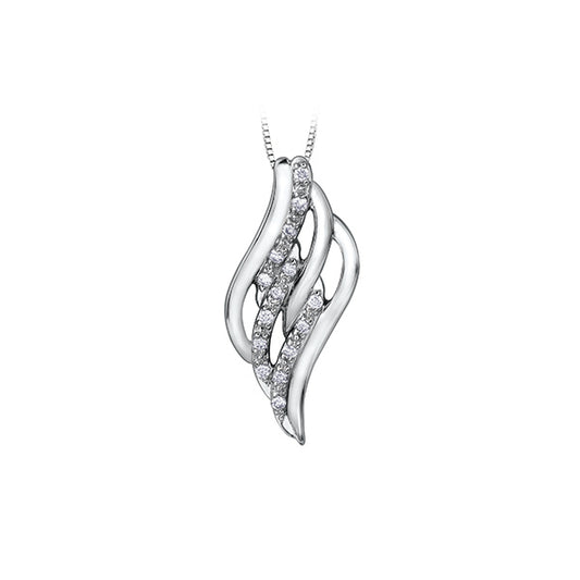Diamond Pendant in 10K (0.12 CT. T.W.) - Silver