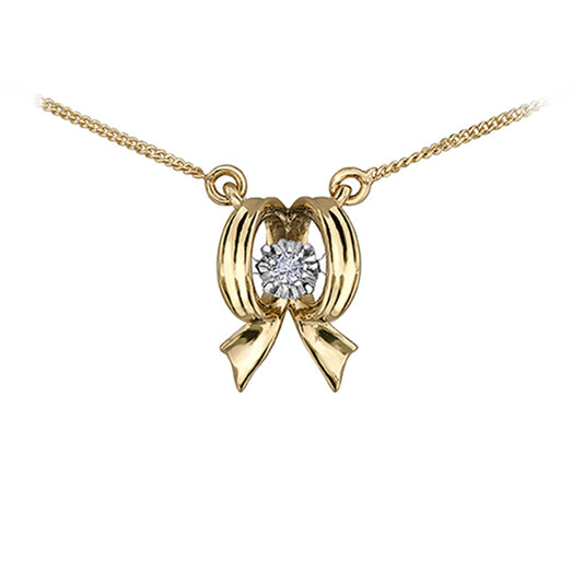 Diamond Pendant in 10K (0.02 CT. T.W.) - Gold