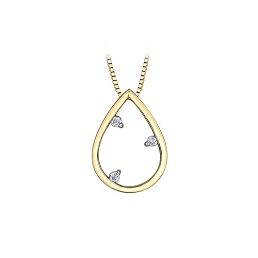 Diamond Pendant in 10K (0.03 CT. T.W.) - Gold