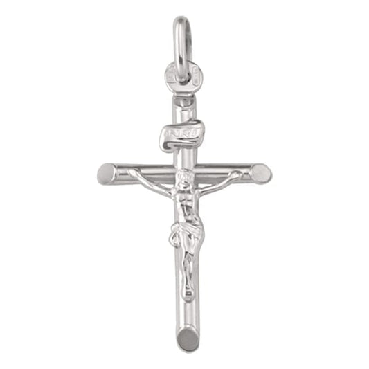 14K-White-Gold-Crucifix-Pendant---1.3gm