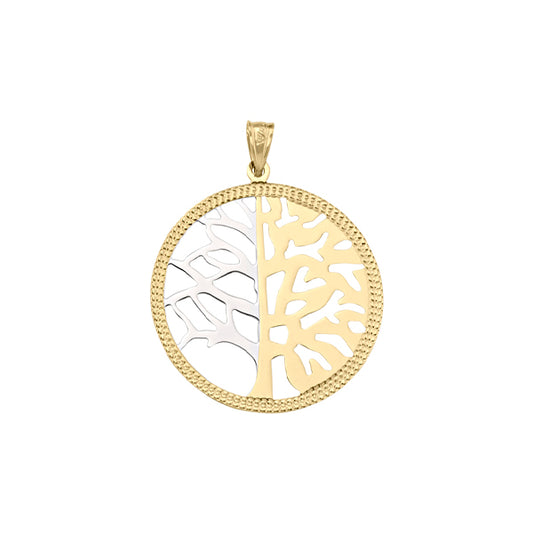 Gold Round Pendant for Women
