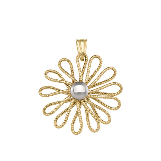 Gold Flower Pendant