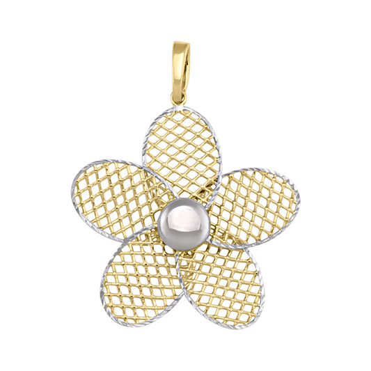 Gold Flower Pendant