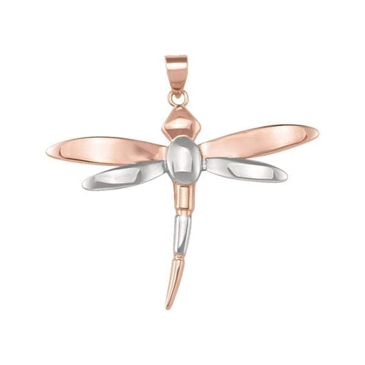 Elegant Gold Dragonfly Pendant