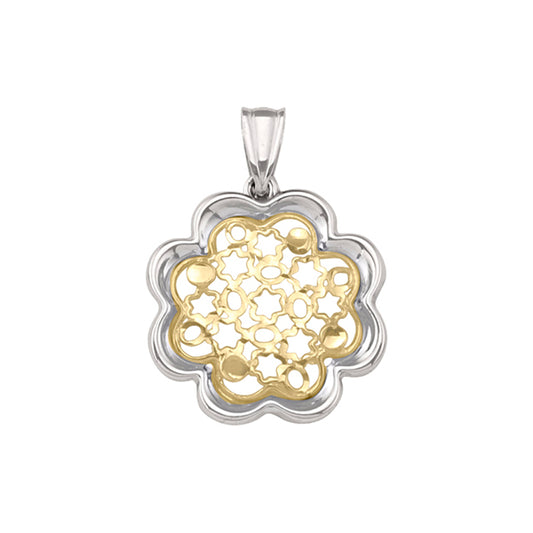 Gold Floral Pendant