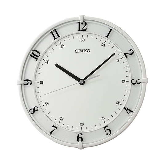 Seiko QXA805W Wall Clock - White & Blue