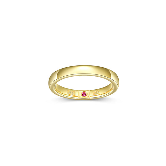 ELLE "Simpatico" 3mm Square Ring - Gold - Size 7