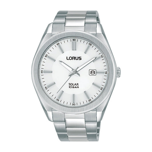 Lorus RX355A Solar Pairs Men Watch - Silver