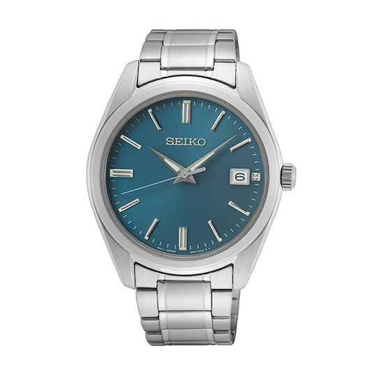 Seiko SUR525 Men’s Watch - Silver and Blue