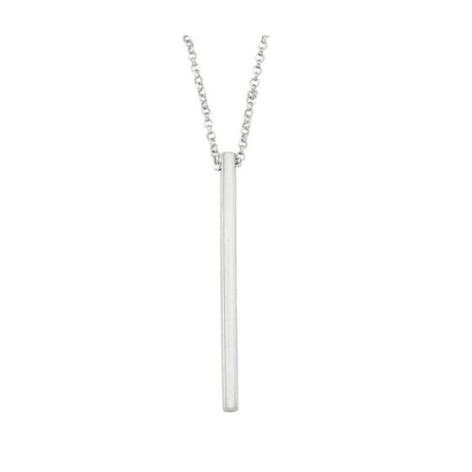Sterling Silver Fashion Necklace with Pendant