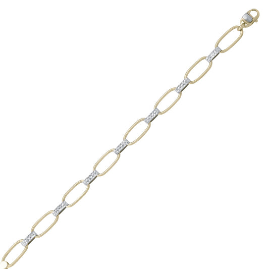 Elegant Gold Link Bracelet