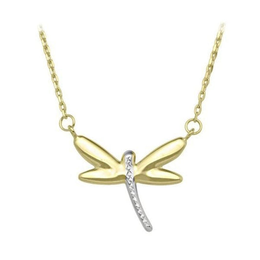 Elegant Gold Dragonfly Necklace