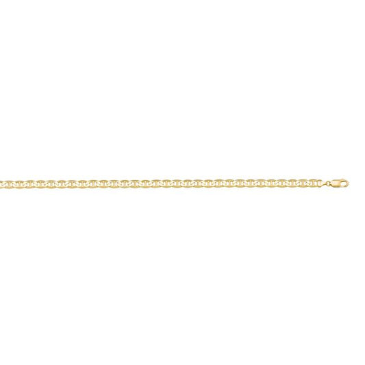 14K Gold Flat Anchor Bracelet